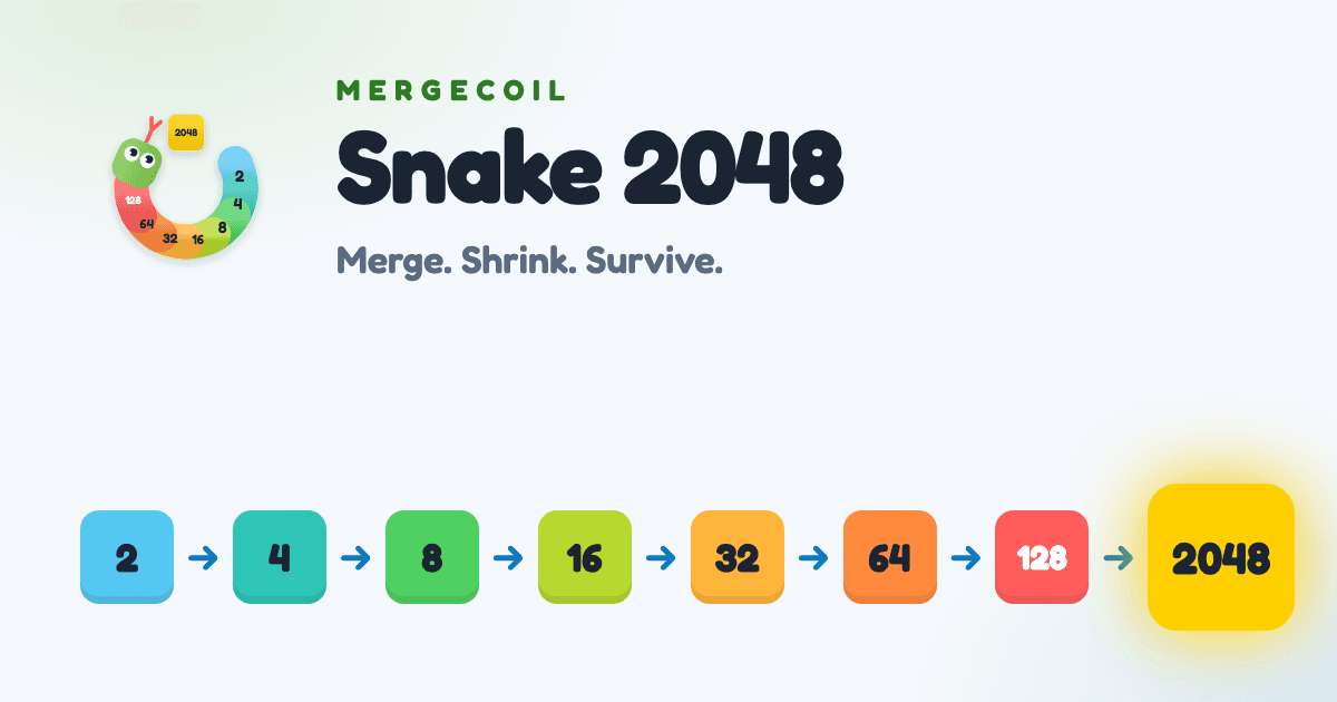 Cover image for Mergecoil — Snake 2048
