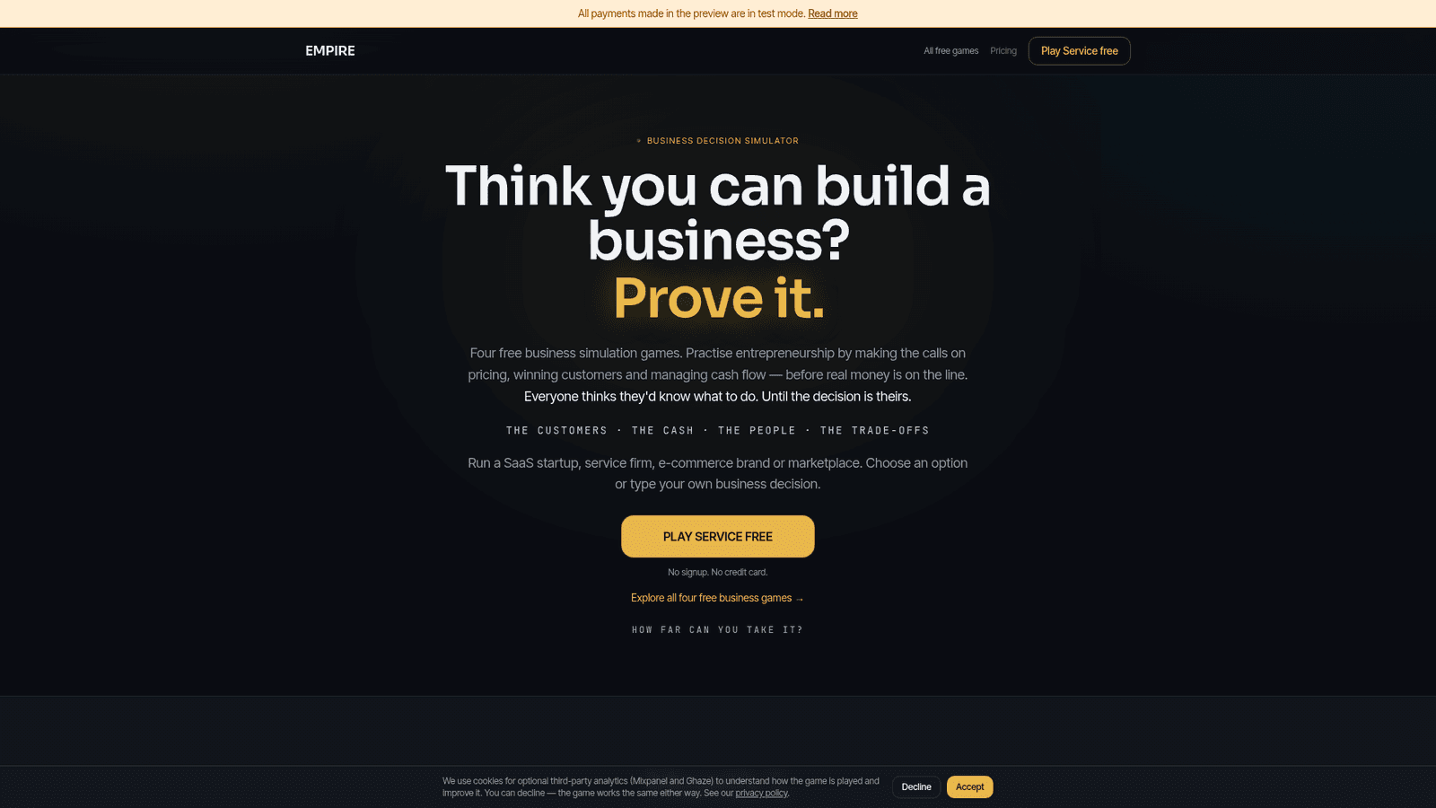 Portada de Empire Business Simulator