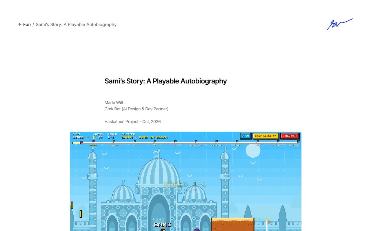 Cover image for Sami's Story