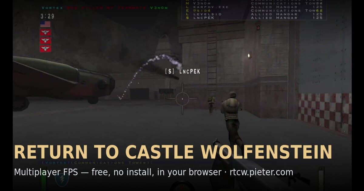 Return to Castle Wolfenstein (Browser) cover