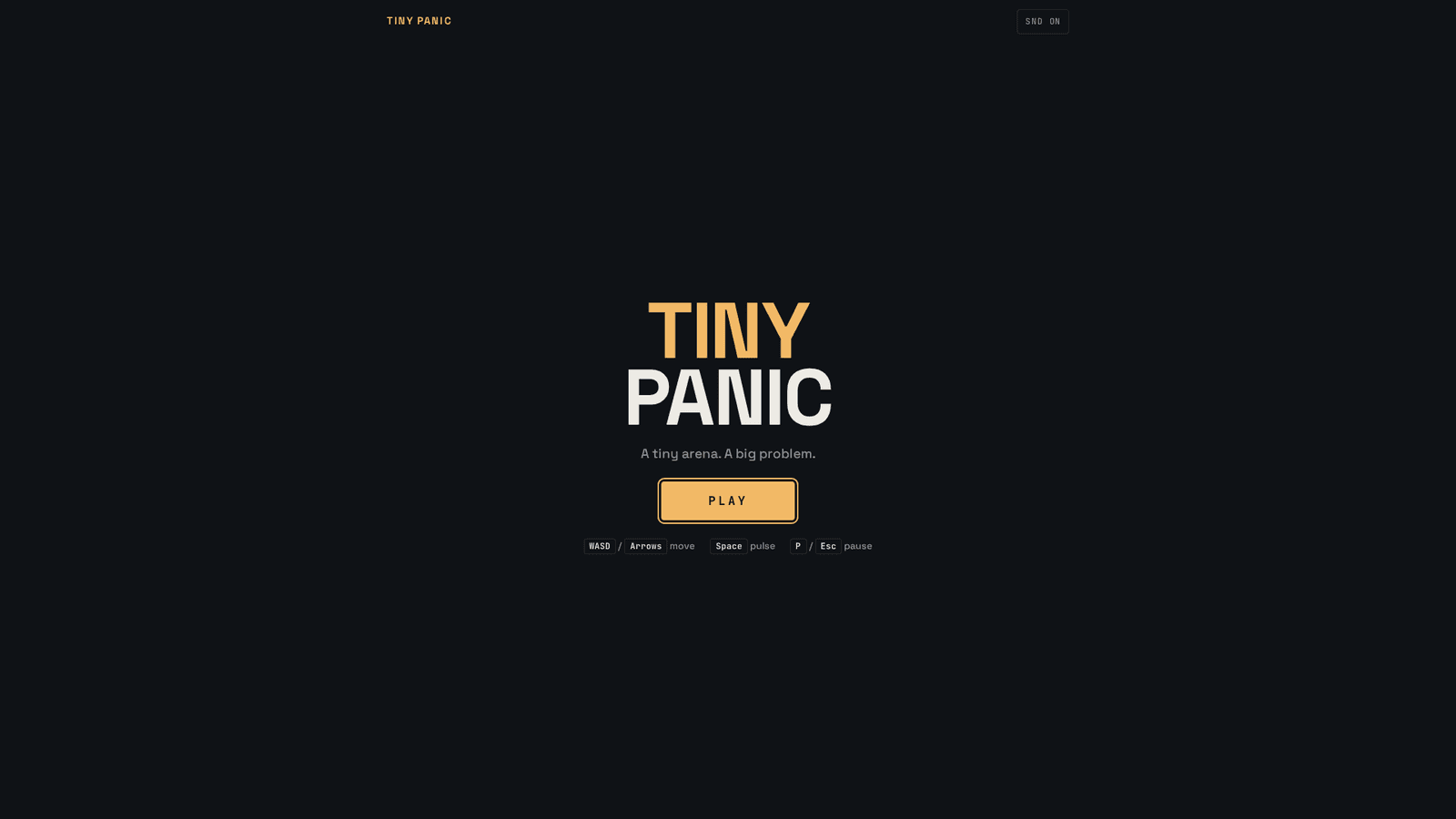 Cover image for Tiny Panic
