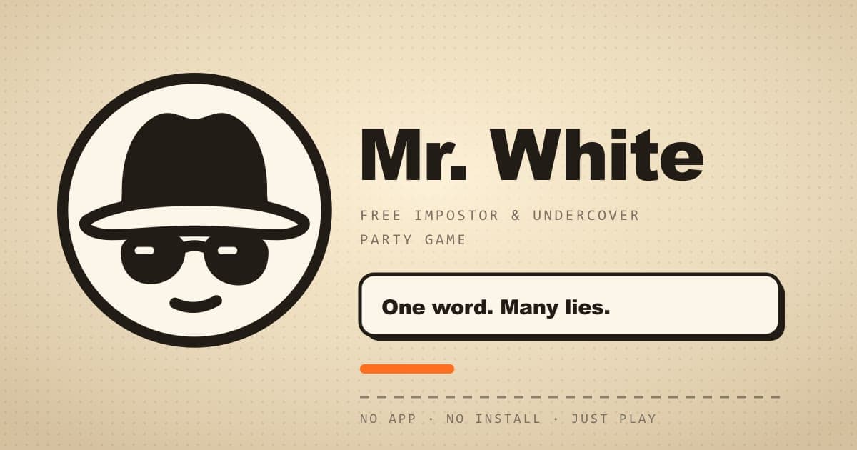 Portada de Mr. White - Free Imposter & Undercover Party Game