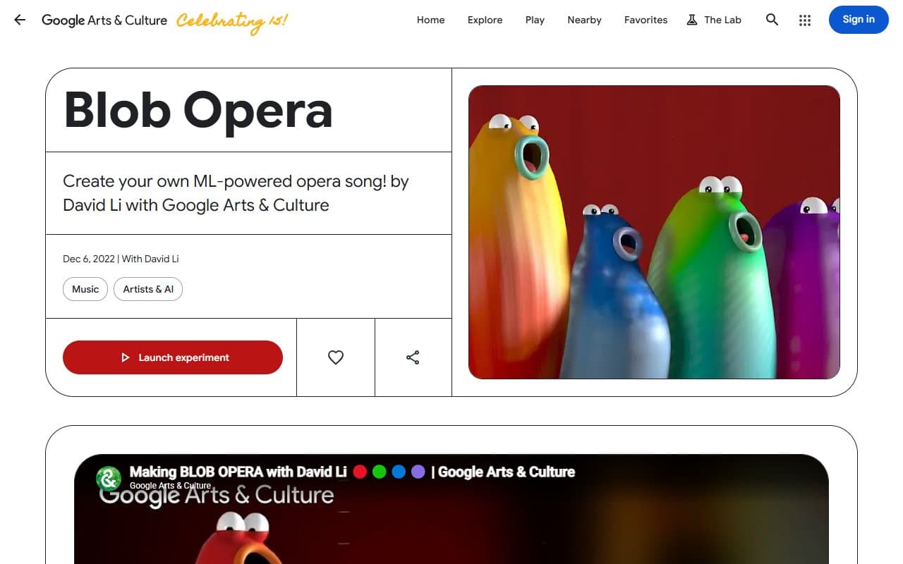 Portada de Blob Opera