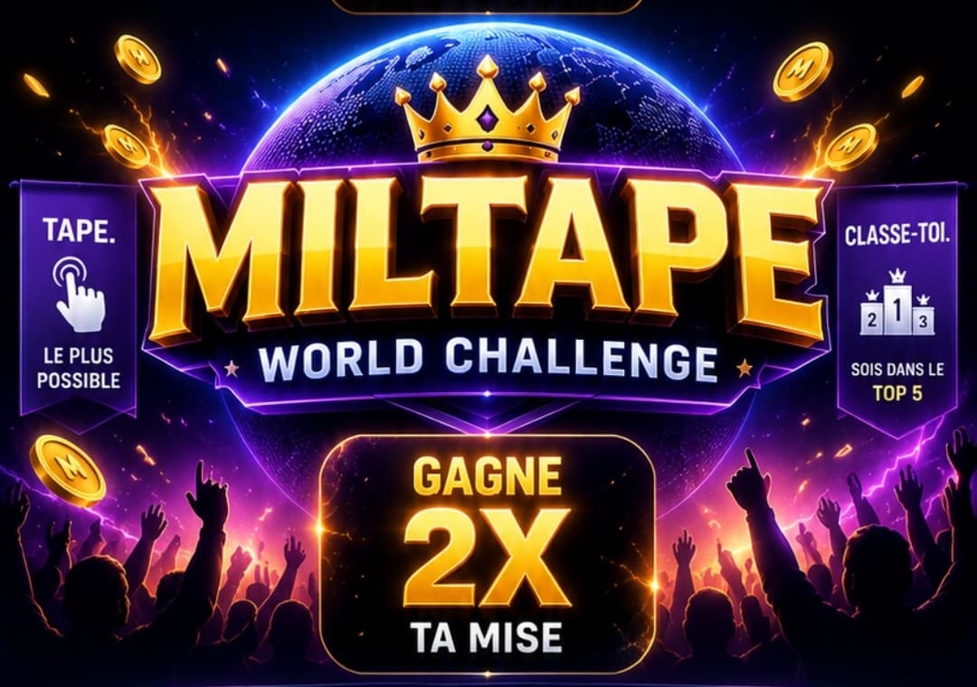 Portada de Miltape Tap King – Jeu crypto Solana : 2× ta mise en USDC