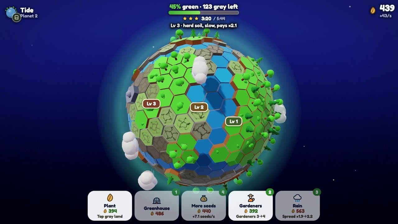 Sprout Planet — Idle Planet Garden Game | Arcade Whale cover