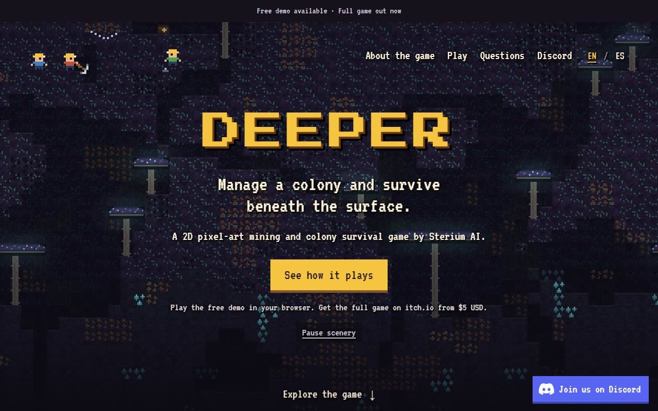 Portada de DEEPER