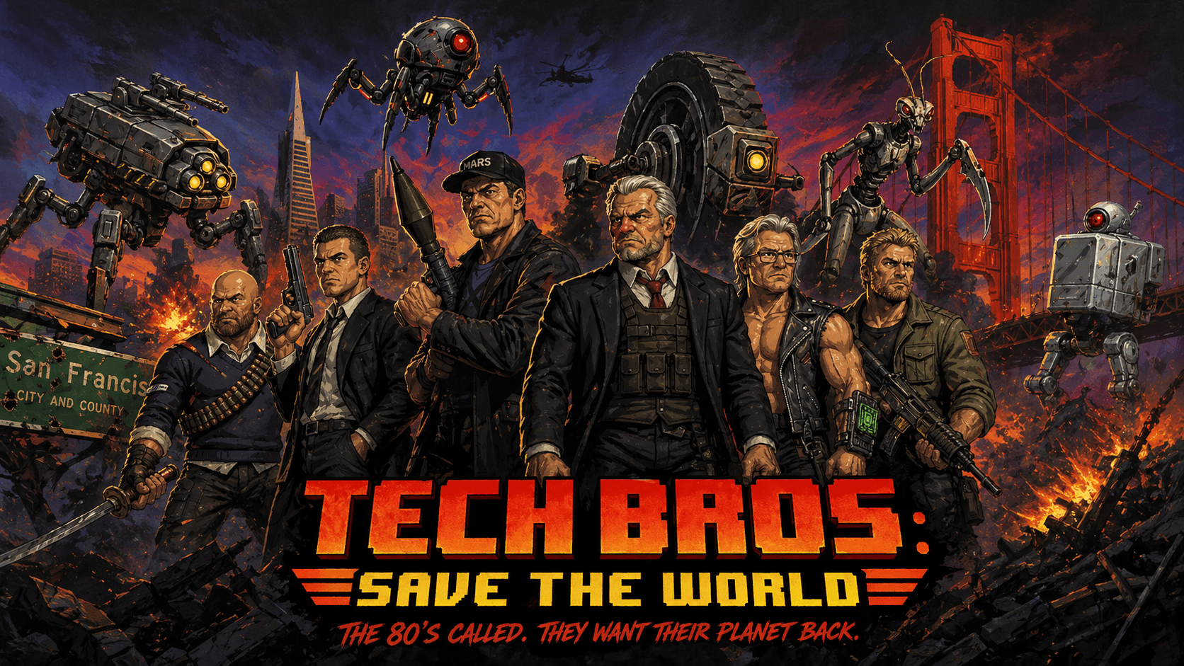 Cover image for Tech Bros: Save the World