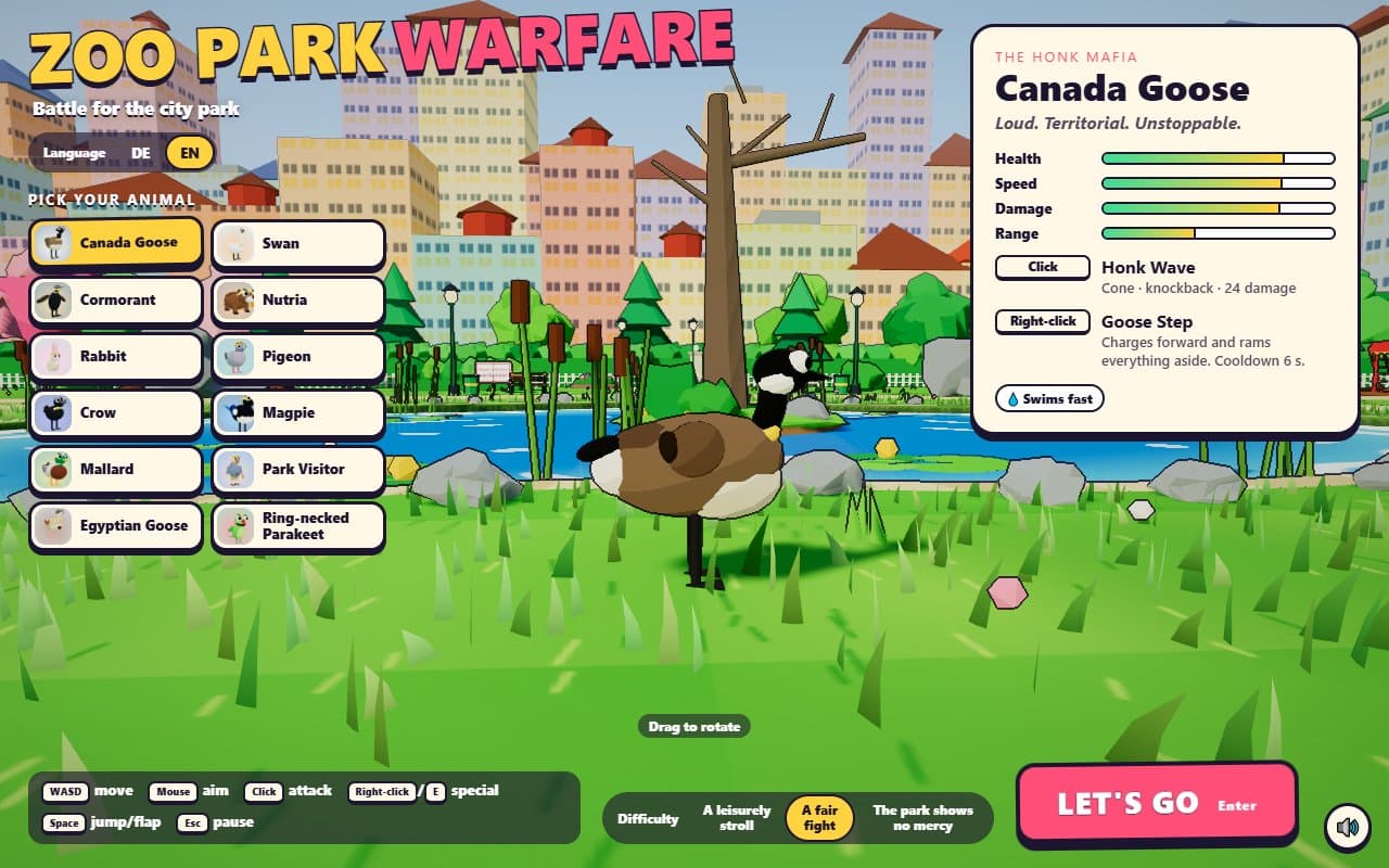 Capa de Zoo Park Warfare