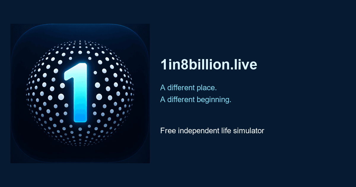 Portada de 1 in 8 billion game