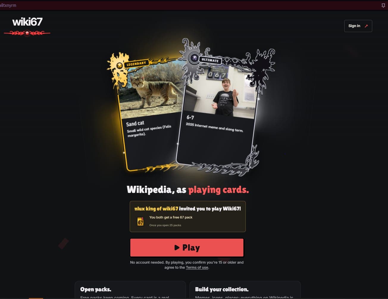 Portada de WIKI TCG - New concept, players joining all over the world