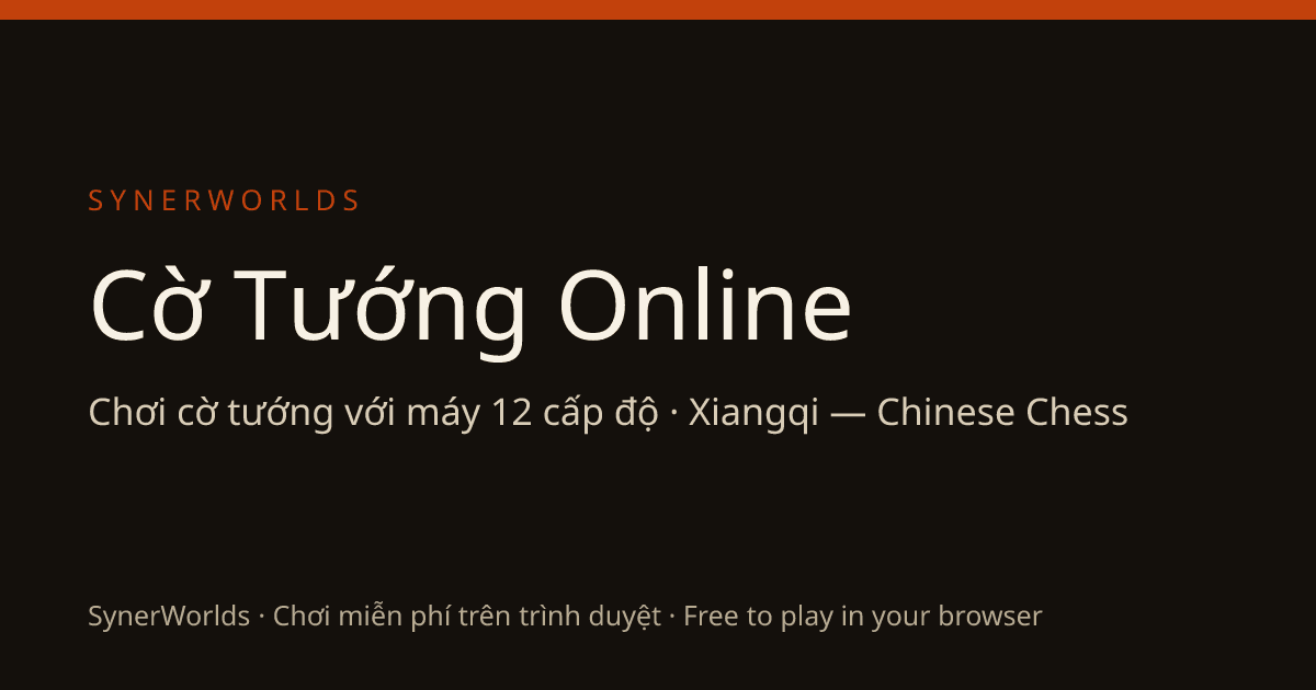 Portada de Cờ Tướng Online — Chơi Cờ Tướng với Máy | Xiangqi Chinese…