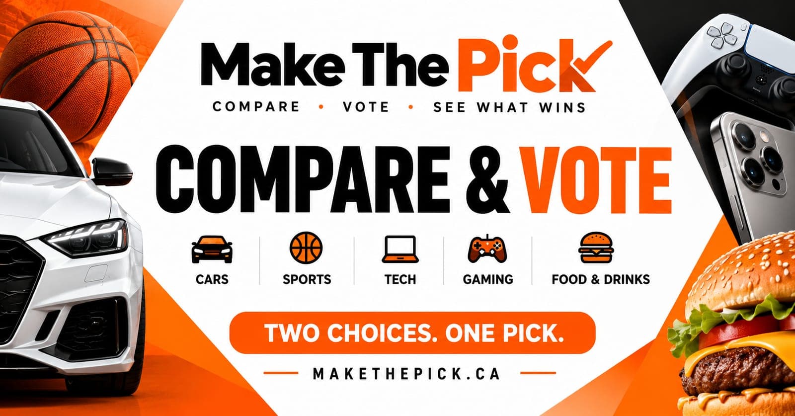 Cover image for Make The Pick | Compare, Vote & See Who Wins