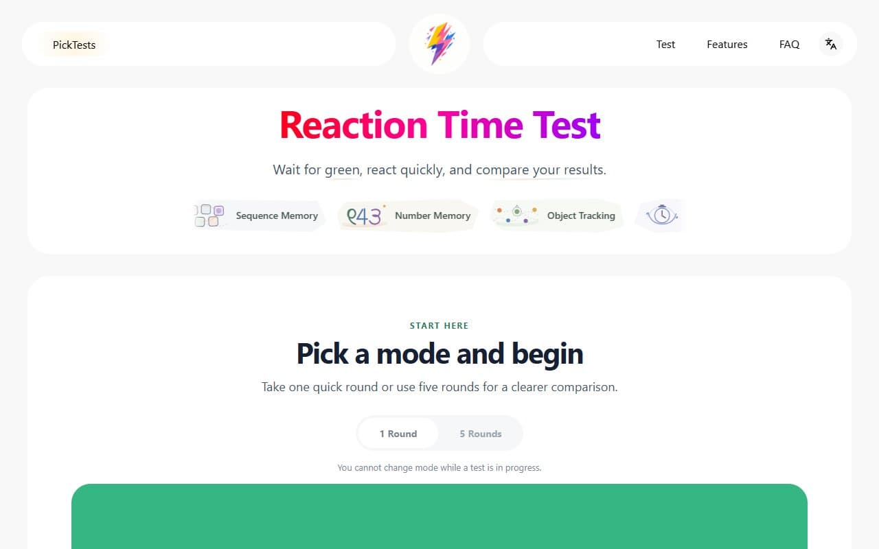 Capa de Reaction Time Test – See How Fast You React
