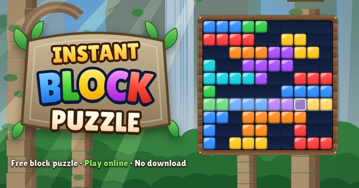 Portada de Instant Block Puzzle: a free block puzzle game you play…