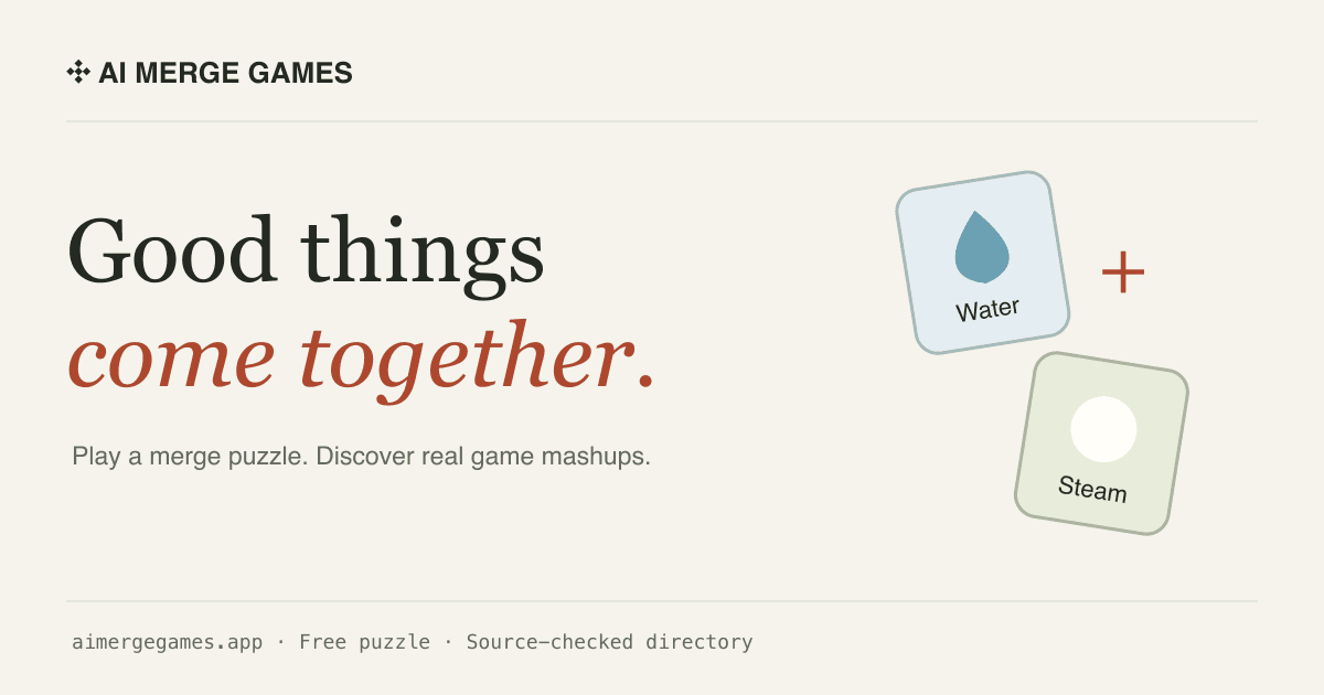 Portada de AI Merge Games – Play AI Game Mashups & Merged Games